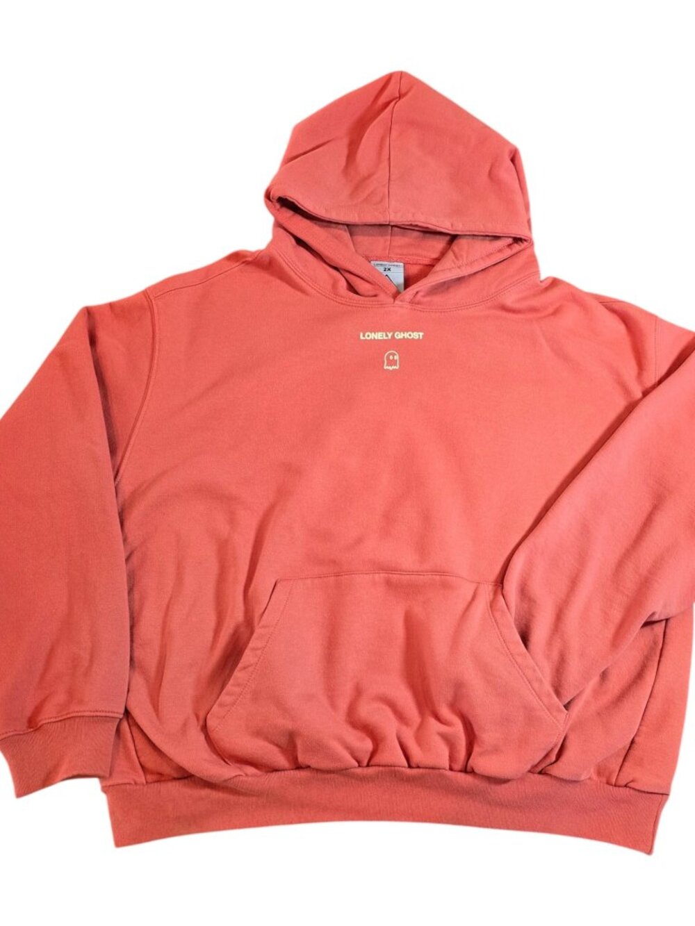 Lonely Ghost Hoodie "Text Me When You Get Home" Dusty Orange Women's Size 2X